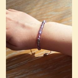 Bracelet en améthyste et Swarovski
