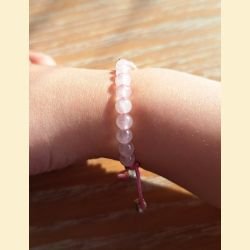 Bracelet en quartz rose
