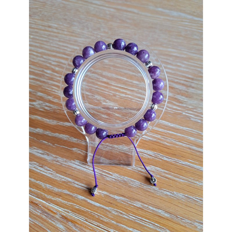 Bracelet en lépidolite