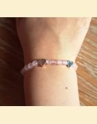 Bracelet en quartz rose