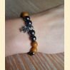 Bracelet Star Wars en hématite et bois fossile