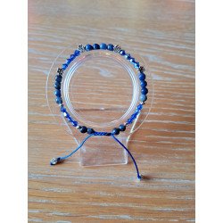 Bracelet "minéral étincelant" sodalite