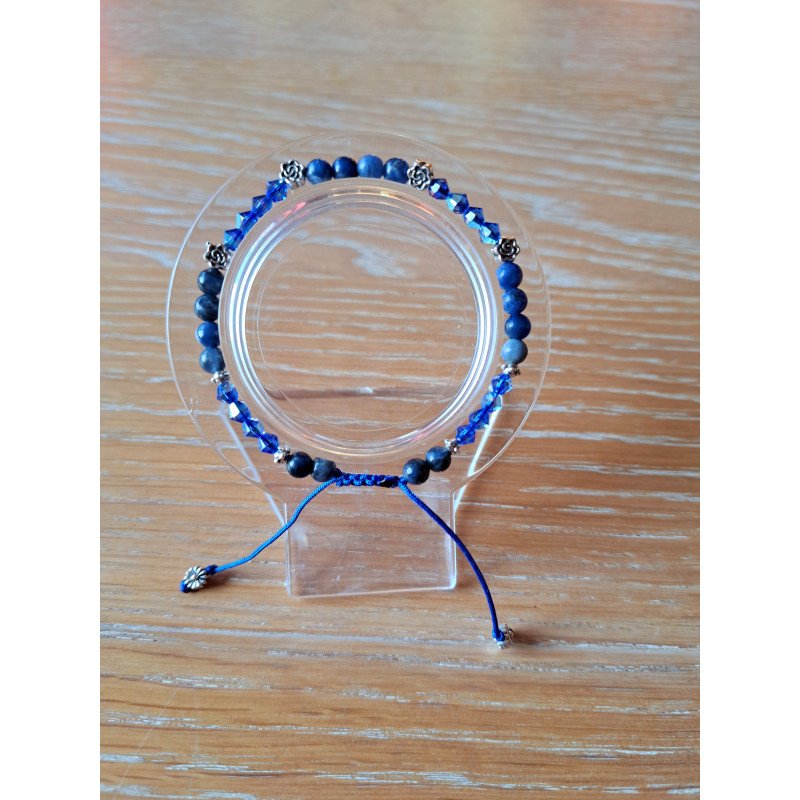 Bracelet "minéral étincelant" sodalite