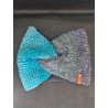 Headband gris et turquoise