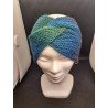 Headband bleu, vert et gris